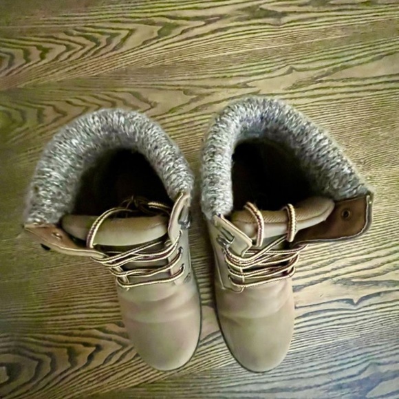 Women's Leather Boots Tan Colour / Size 7 Like New - Picture 3 of 7